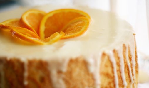 Orange Angel Food Cake