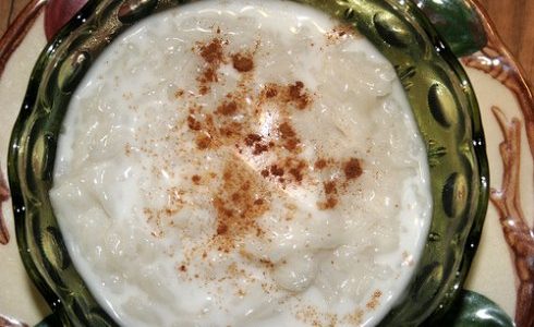 arroz doce com leite de coco